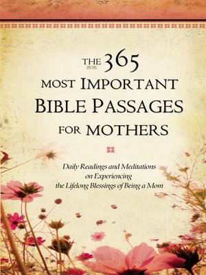 cover image of The 365 Most Important Bible Passages for Mothers